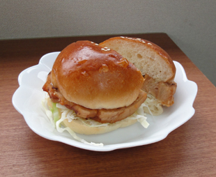 車麩ハンバーガー
